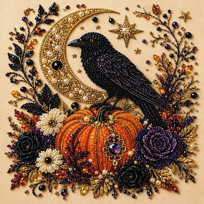 Halloween Ghost Diamond Art Kit – DIY Gem Painting Wall Decor for Adults