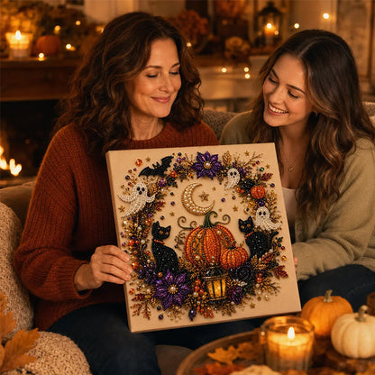 Halloween Ghost Diamond Art Kit – DIY Gem Painting Wall Decor for Adults