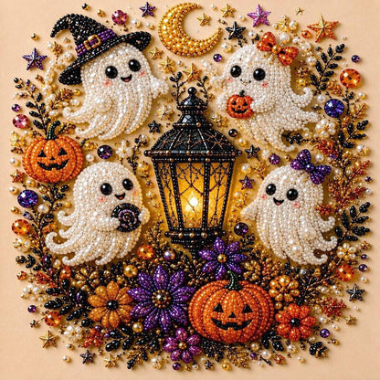 Halloween Ghost Diamond Art Kit – DIY Gem Painting Wall Decor for Adults